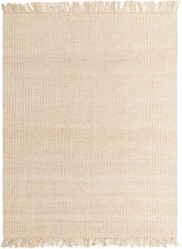 Ivory 8' x 10' Chunky Jute Rectangle Area Rug 100% All Natural Jute Sustainable Eco-Friendly Carpet Mat for Natural Interior Design Homes for Sale at Rug Engine