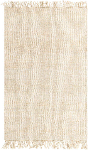 Ivory 5' 1 x 8' Chunky Jute Rectangle Area Rug 100% All Natural Jute Sustainable Eco-Friendly Carpet Mat for Natural Interior Design Homes for Sale at Rug Engine