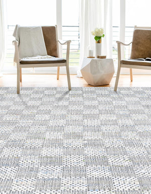 Ivory 6' 1 x 9' Chindi Cotton Rectangle Rug