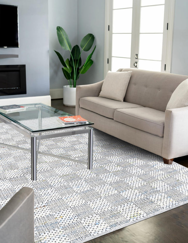 Ivory 6' 1 x 9' Chindi Cotton Rectangle Rug