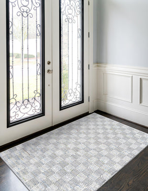 Ivory 6' 1 x 9' Chindi Cotton Rectangle Rug