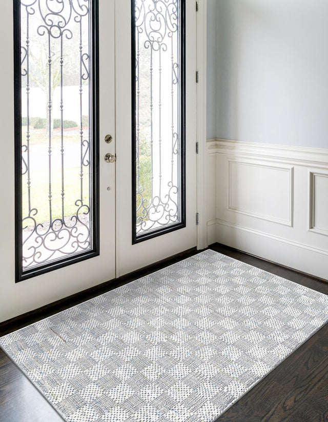 Ivory 6' 1 x 9' Chindi Cotton Rectangle Rug