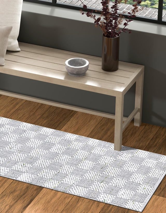 Ivory 2' 7 x 6' 1 Chindi Cotton Runner Area Rug Interior Design Home Decor Carpet Mat for Sale at Rug Engine