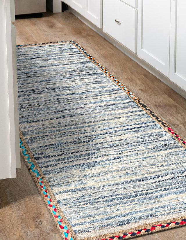 Ivory 3' x 6' 1 Chindi Jute Runner Rug