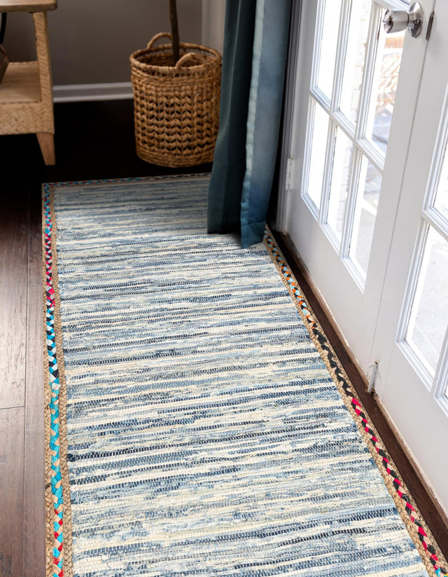 Ivory 3' x 6' 1 Chindi Jute Runner Rug