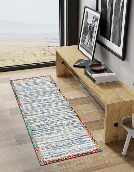 Ivory 2' 7 x 6' 1 Chindi Jute Runner Area Rug Interior Design Home Decor Carpet Mat for Sale at Rug Engine
