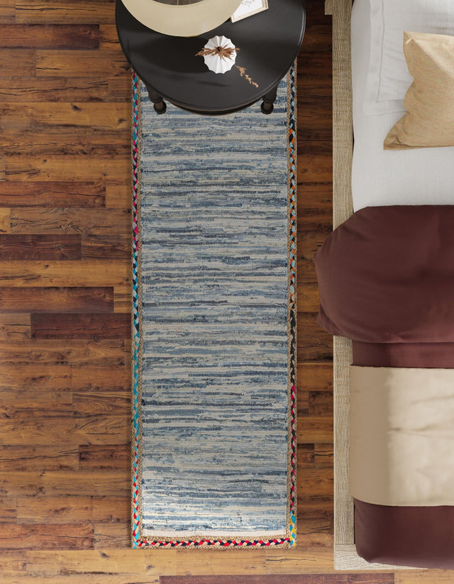 Ivory 3' x 6' 1 Chindi Jute Runner Rug