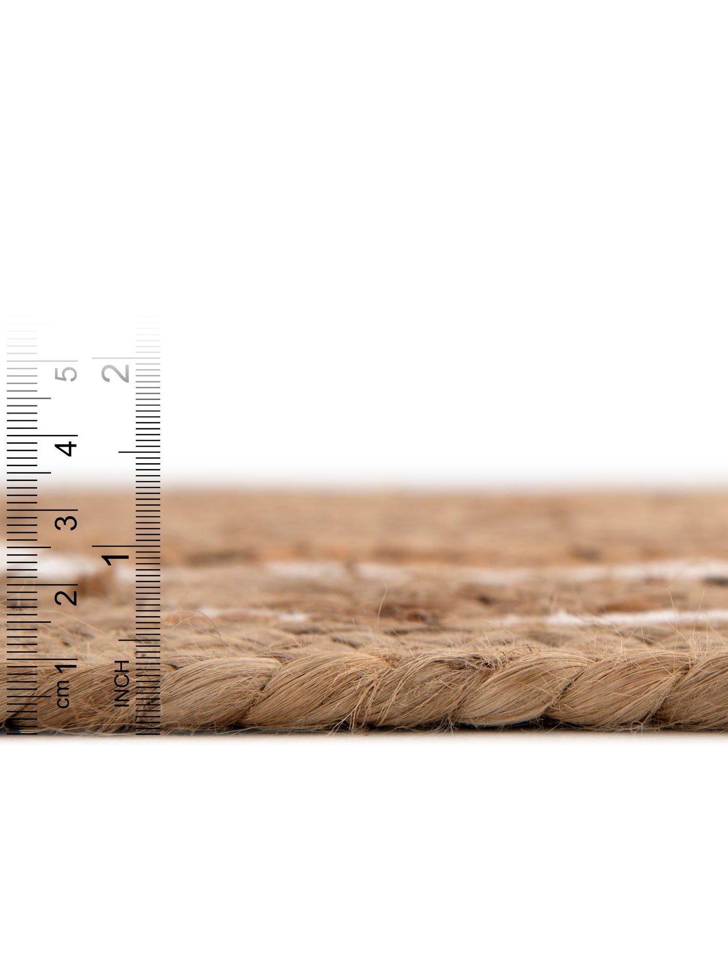 Natural and White 8' x 8' Braided Jute Round Area Rug 100% Jute Hand Braided Natural Eco-Friendly Boho Style Carpet for Living Rooms Dining Office Space Dorms for Sale at Rug Engine