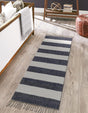 Navy Blue 2' 6 x 16' 5 Chindi Rag Runner Area Rug 100% Cotton All Natural Eco-Friendly Carpet Mat Decor for Homes for Sale at Rug Engine