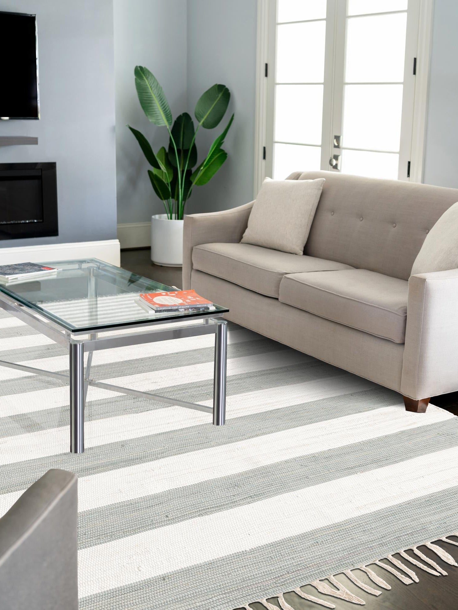 Gray 2' x 3' 1 Chindi Rag Rectangle Area Rug 100% Cotton All Natural Eco-Friendly Carpet Mat Decor for Homes for Sale at Rug Engine
