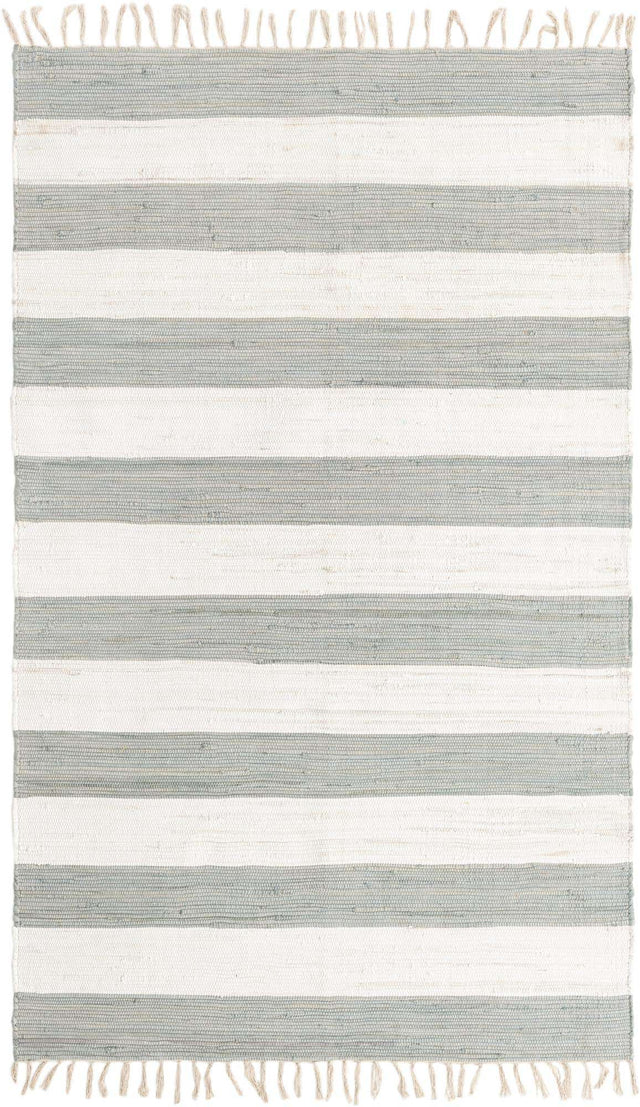 Gray 5' 1 x 8' Chindi Rag Rectangle Area Rug 100% Cotton All Natural Eco-Friendly Carpet Mat Decor for Homes for Sale at Rug Engine