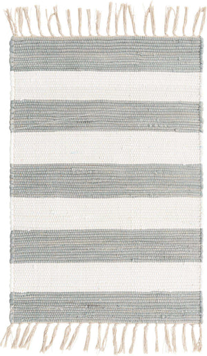 Gray 2' x 3' 1 Chindi Rag Rectangle Area Rug 100% Cotton All Natural Eco-Friendly Carpet Mat Decor for Homes for Sale at Rug Engine
