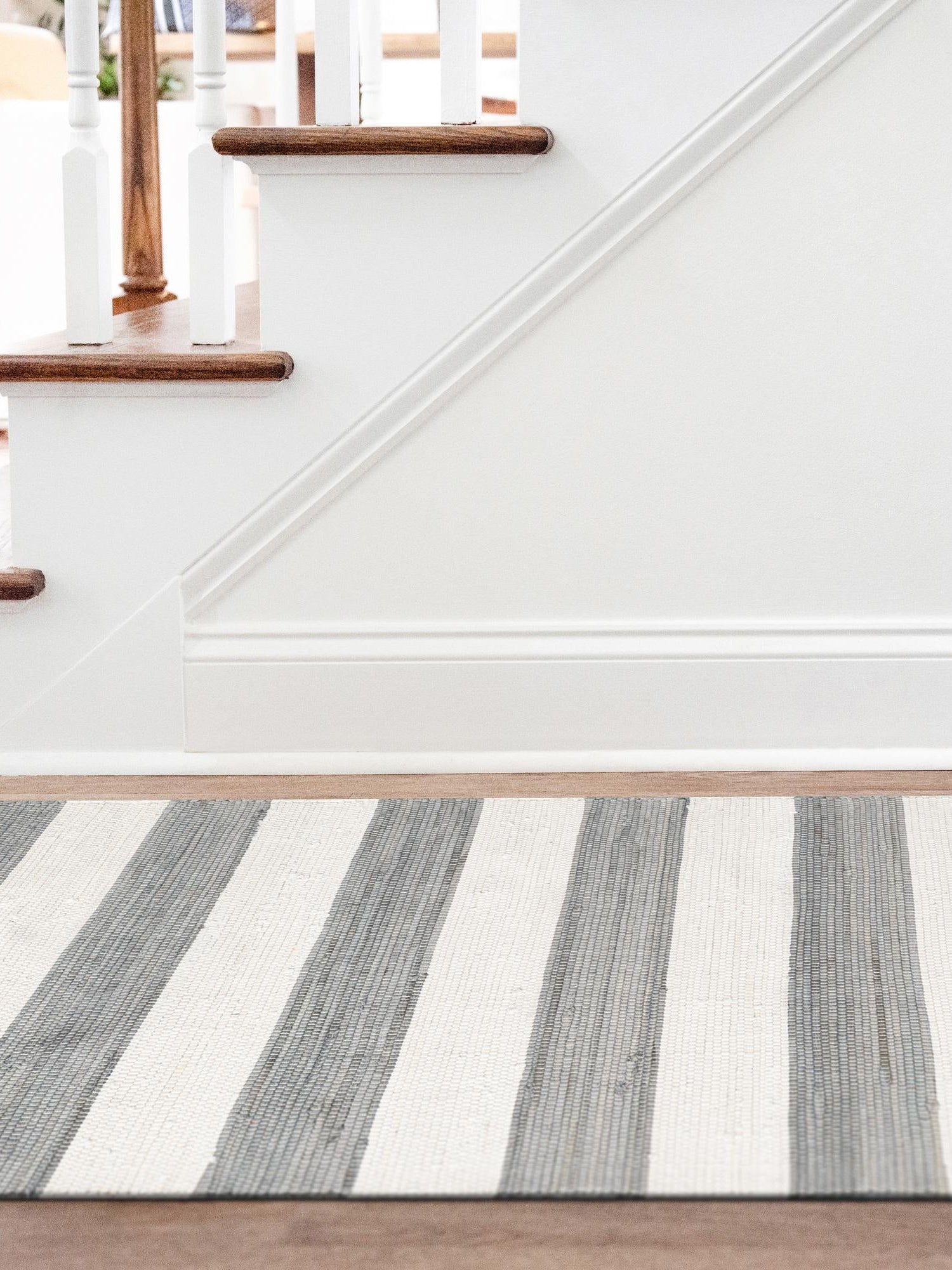 Gray 2' 2 x 12' Chindi Rag Runner Area Rug 100% Cotton All Natural Eco-Friendly Carpet Mat Decor for Homes for Sale at Rug Engine