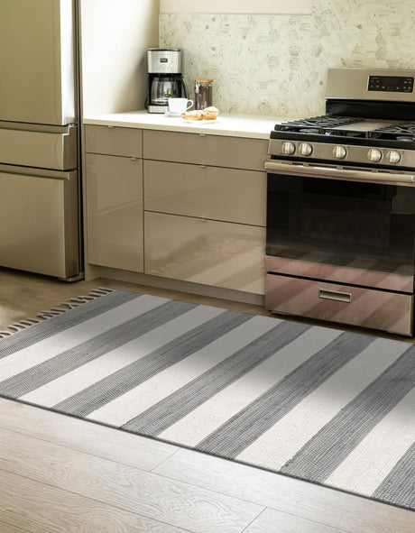 Gray 2' 6 x 16' 5 Chindi Rag Runner Area Rug 100% Cotton All Natural Eco-Friendly Carpet Mat Decor for Homes for Sale at Rug Engine