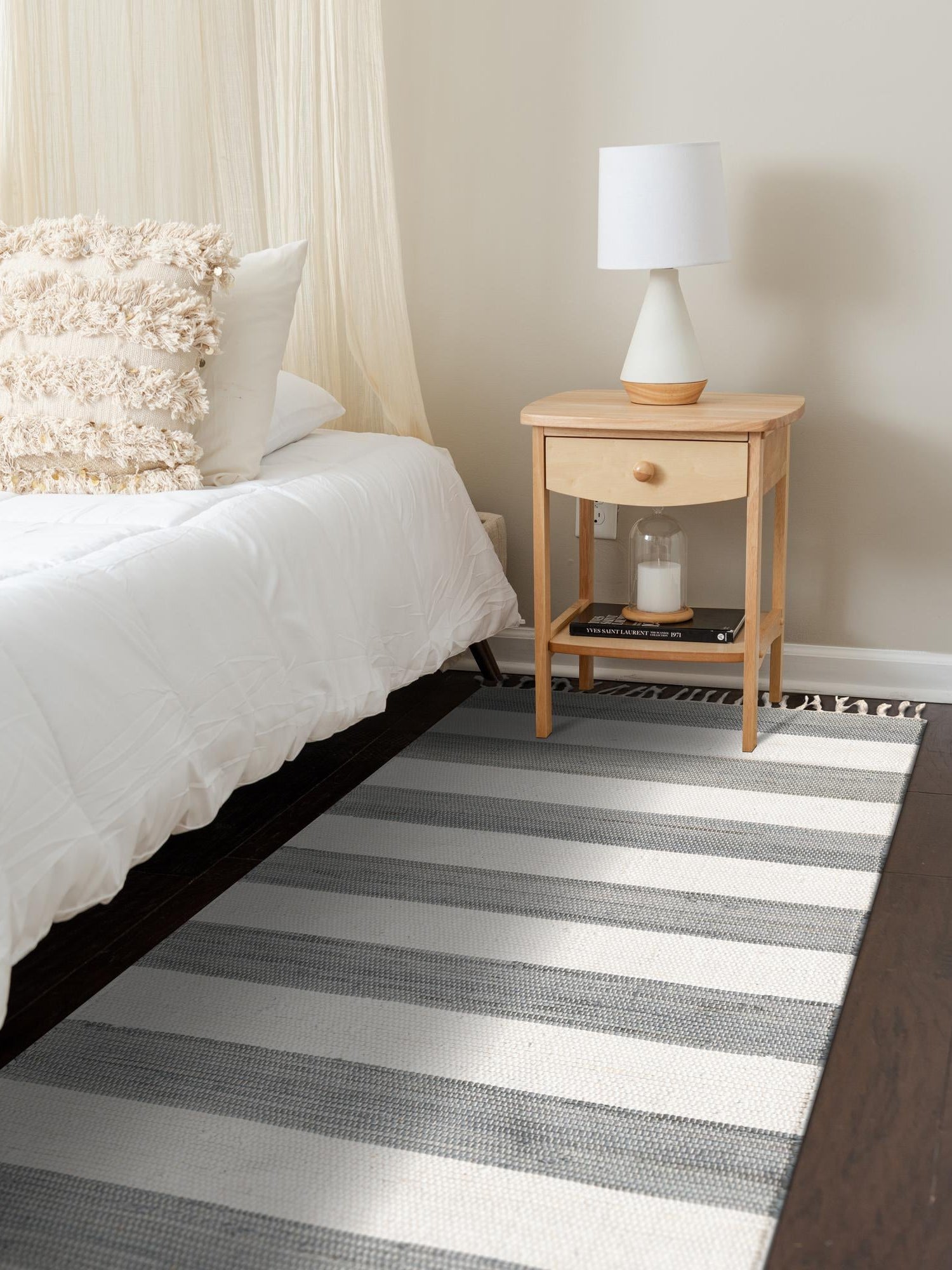 Gray 2' 2 x 12' Chindi Rag Runner Area Rug 100% Cotton All Natural Eco-Friendly Carpet Mat Decor for Homes for Sale at Rug Engine