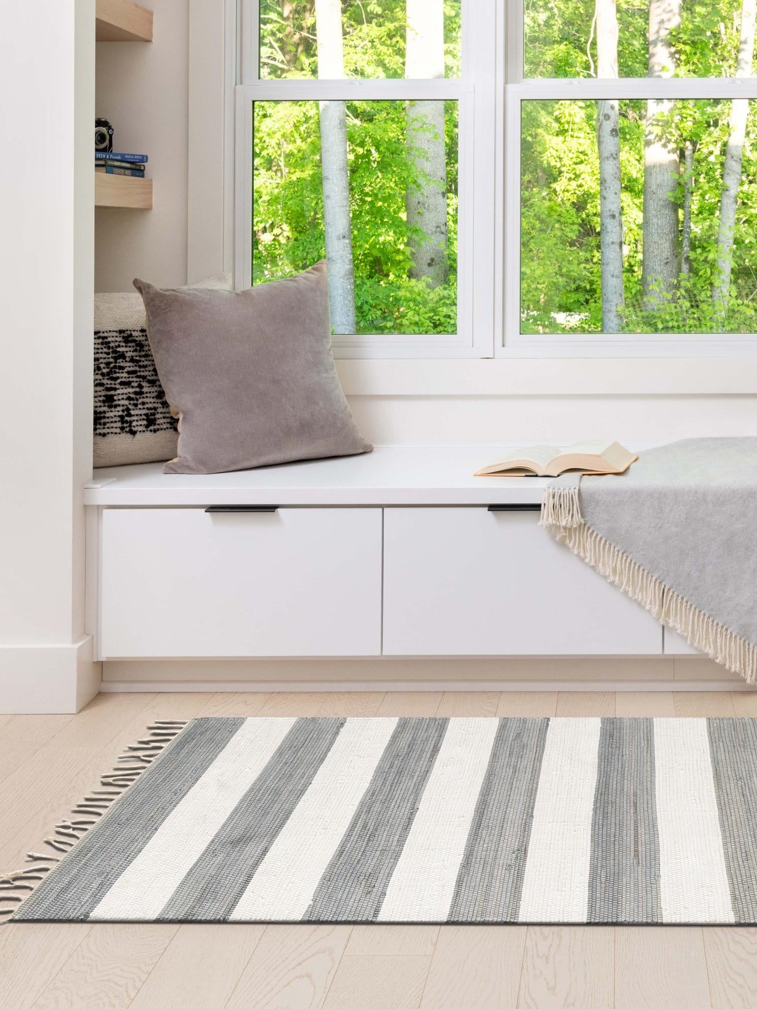 Gray 2' 6 x 16' 5 Chindi Rag Runner Area Rug 100% Cotton All Natural Eco-Friendly Carpet Mat Decor for Homes for Sale at Rug Engine