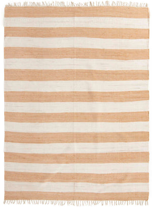 Beige 9' x 12' 2 Chindi Rag Rectangle Area Rug 100% Cotton All Natural Eco-Friendly Carpet Mat Decor for Homes for Sale at Rug Engine