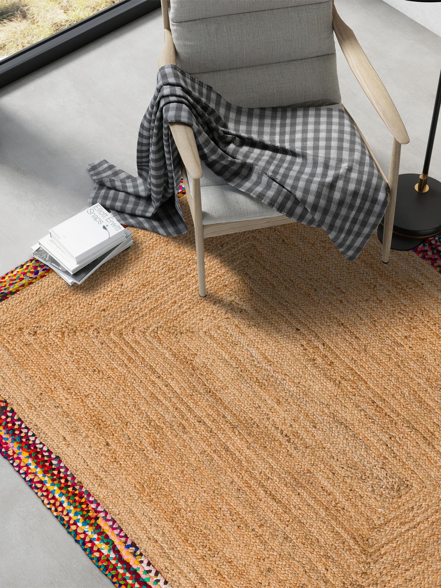 Natural 2' x 3' 1 Braided Jute Rectangle Area Rug 100% Jute Hand Braided Natural Eco-Friendly Boho Style Carpet for Living Rooms Dining Office Space Dorms for Sale at Rug Engine