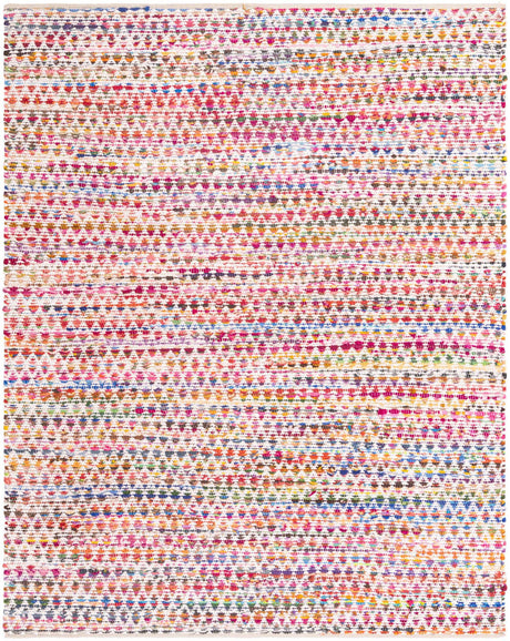 Multicolor 8' x 10' Braided Chindi Rectangle Rug