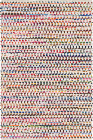Multicolor 6' 1 x 9' Braided Chindi Rectangle Rug