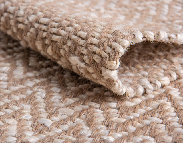 Natural 9' x 12' Braided Jute Rectangle Rug