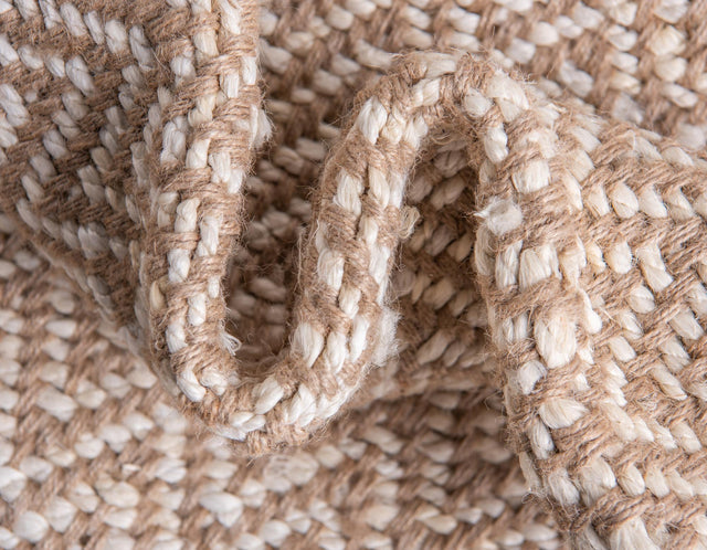 Natural 9' x 12' Braided Jute Rectangle Rug
