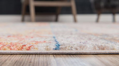 Orange 2' 2 x 3' 1 Basilica Rectangle Area Rug 100% Polyester With Jute Backing Colorful Distressed Vintage Modern Carpet for Dorm Room Living Dining Office Decor Easy to Clean Rustic Interior Design for Sale at Rug Engine