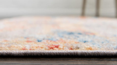 Orange 2' 2 x 6' 1 Basilica Runner Area Rug 100% Polyester With Jute Backing Colorful Distressed Vintage Modern Carpet for Dorm Room Living Dining Office Decor Easy to Clean Rustic Interior Design for Sale at Rug Engine