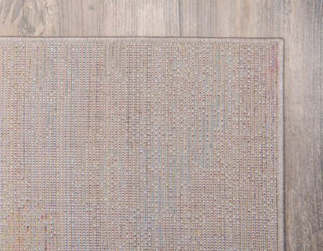 Cream 4' 1 x 6' 1 Basilica Rectangle Area Rug 100% Polyester With Jute Backing Colorful Distressed Vintage Modern Carpet for Dorm Room Living Dining Office Decor Easy to Clean Rustic Interior Design for Sale at Rug Engine