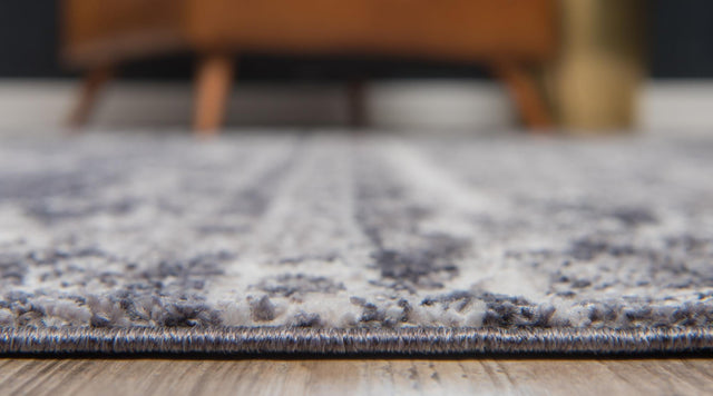 Gray 2' 2 x 3' 1 Basilica Rectangle Area Rug 100% Polyester With Jute Backing Colorful Distressed Vintage Modern Carpet for Dorm Room Living Dining Office Decor Easy to Clean Rustic Interior Design for Sale at Rug Engine