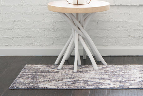 Gray 2' 2 x 6' 1 Basilica Runner Area Rug 100% Polyester With Jute Backing Colorful Distressed Vintage Modern Carpet for Dorm Room Living Dining Office Decor Easy to Clean Rustic Interior Design for Sale at Rug Engine