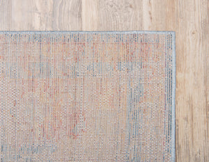 Blue 4' 1 x 6' 1 Basilica Rectangle Area Rug 100% Polyester With Jute Backing Colorful Distressed Vintage Modern Carpet for Dorm Room Living Dining Office Decor Easy to Clean Rustic Interior Design for Sale at Rug Engine