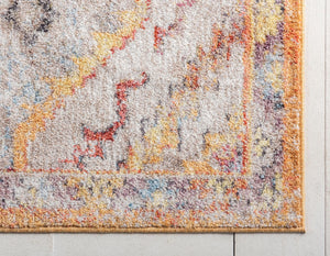 Orange 9' x 12' Brighton Rectangle Area Rug 100% Polyester With Jute Backing Vintage Distressed Colorful Traditional Carpet for Interior Room Design for Sale at Rug Engine