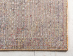 Orange 9' x 12' Brighton Rectangle Area Rug 100% Polyester With Jute Backing Vintage Distressed Colorful Traditional Carpet for Interior Room Design for Sale at Rug Engine