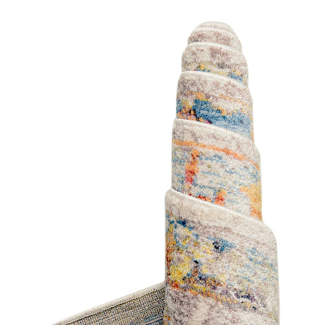 Multicolor 2' 2 x 3' 1 Brighton Rectangle Area Rug 100% Polyester With Jute Backing Vintage Distressed Colorful Traditional Carpet for Interior Room Design for Sale at Rug Engine