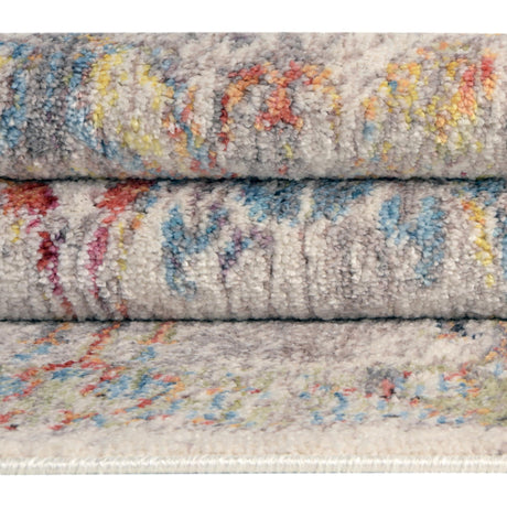 Multicolor 2' 2 x 3' 1 Brighton Rectangle Area Rug 100% Polyester With Jute Backing Vintage Distressed Colorful Traditional Carpet for Interior Room Design for Sale at Rug Engine