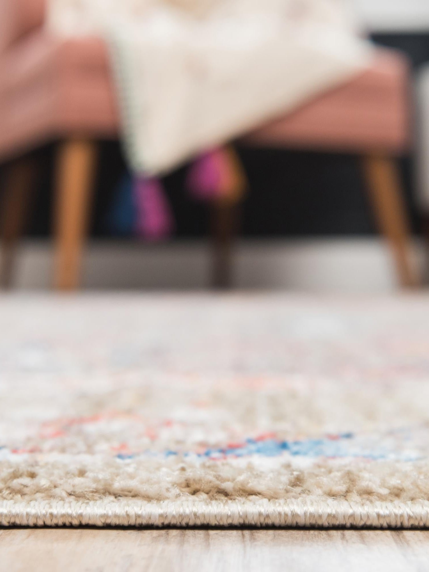 Light Green 2' 2 x 3' 1 Brighton Rectangle Area Rug 100% Polyester With Jute Backing Vintage Distressed Colorful Traditional Carpet for Interior Room Design for Sale at Rug Engine