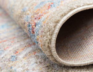 Light Green 2' 7 x 8' 2 Brighton Runner Area Rug 100% Polyester With Jute Backing Vintage Distressed Colorful Traditional Carpet for Interior Room Design for Sale at Rug Engine