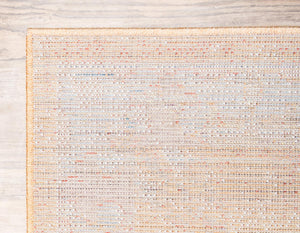 Orange 2' 7 x 8' 2 Brighton Runner Area Rug 100% Polyester With Jute Backing Vintage Distressed Colorful Traditional Carpet for Interior Room Design for Sale at Rug Engine
