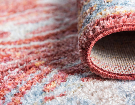 Red 2' 2 x 3' 1 Brighton Rectangle Area Rug 100% Polyester With Jute Backing Vintage Distressed Colorful Traditional Carpet for Interior Room Design for Sale at Rug Engine