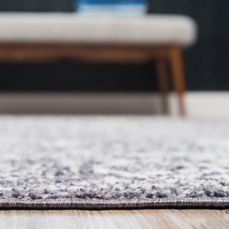 Gray 3' 3 x 5' 3 Brighton Rectangle Area Rug 100% Polyester With Jute Backing Vintage Distressed Colorful Traditional Carpet for Interior Room Design for Sale at Rug Engine