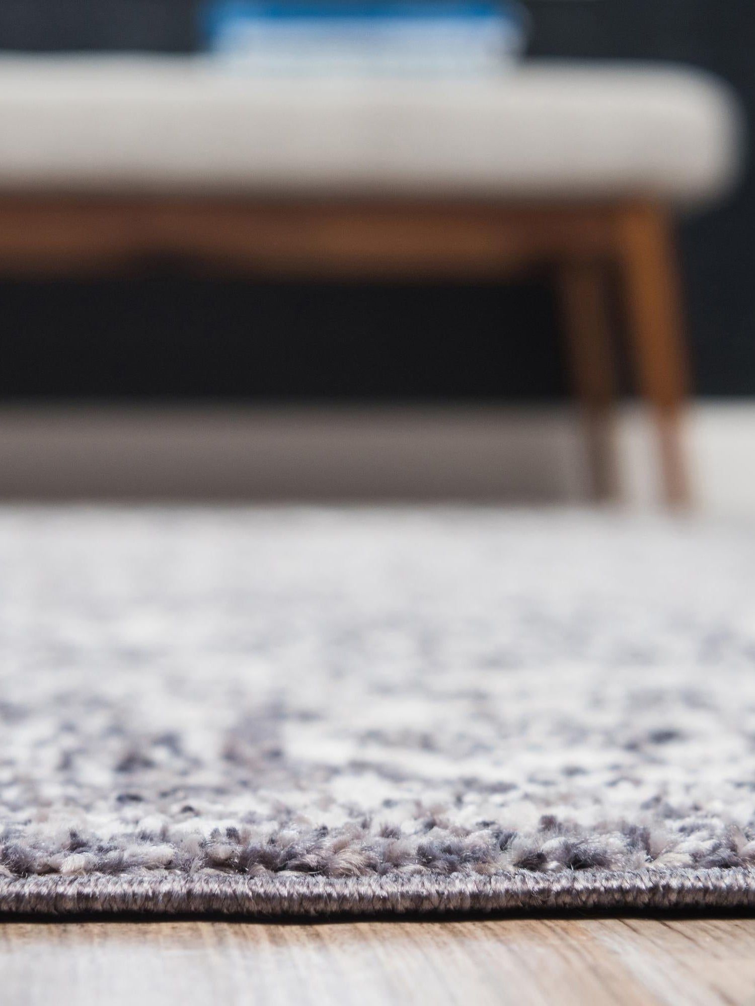 Gray 5' 3 x 7' 10 Brighton Rectangle Area Rug 100% Polyester With Jute Backing Vintage Distressed Colorful Traditional Carpet for Interior Room Design for Sale at Rug Engine