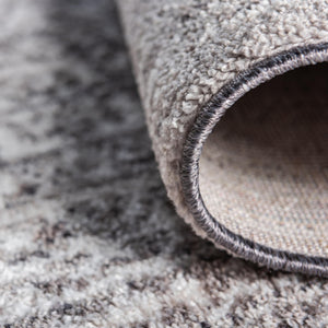Gray 2' 2 x 3' 1 Brighton Rectangle Area Rug 100% Polyester With Jute Backing Vintage Distressed Colorful Traditional Carpet for Interior Room Design for Sale at Rug Engine