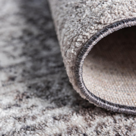 Gray 10' x 14' 1 Brighton Rectangle Area Rug 100% Polyester With Jute Backing Vintage Distressed Colorful Traditional Carpet for Interior Room Design for Sale at Rug Engine