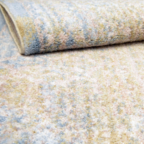 Green 3' 3 x 5' 3 Brighton Rectangle Area Rug 100% Polyester With Jute Backing Vintage Distressed Colorful Traditional Carpet for Interior Room Design for Sale at Rug Engine