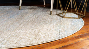 Green 3' 3 x 3' 3 Brighton Round Area Rug 100% Polyester With Jute Backing Vintage Distressed Colorful Traditional Carpet for Interior Room Design for Sale at Rug Engine