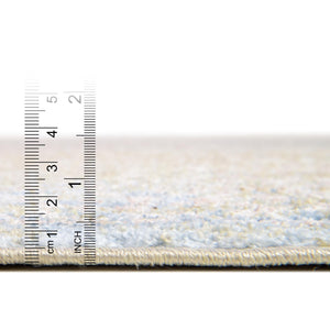 Green 6' 1 x 6' 1 Brighton Round Area Rug 100% Polyester With Jute Backing Vintage Distressed Colorful Traditional Carpet for Interior Room Design for Sale at Rug Engine