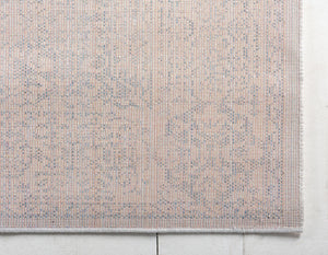 Light Blue 2' 2 x 3' 1 Brighton Rectangle Area Rug 100% Polyester With Jute Backing Vintage Distressed Colorful Traditional Carpet for Interior Room Design for Sale at Rug Engine