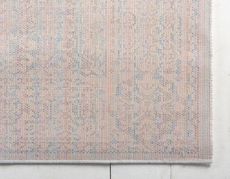 Light Blue 2' 2 x 3' 1 Brighton Rectangle Area Rug 100% Polyester With Jute Backing Vintage Distressed Colorful Traditional Carpet for Interior Room Design for Sale at Rug Engine