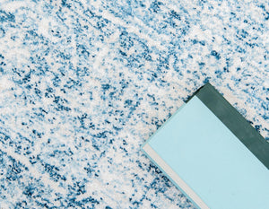 Light Blue 3' x 8' 2 Brighton Runner Area Rug 100% Polyester With Jute Backing Vintage Distressed Colorful Traditional Carpet for Interior Room Design for Sale at Rug Engine